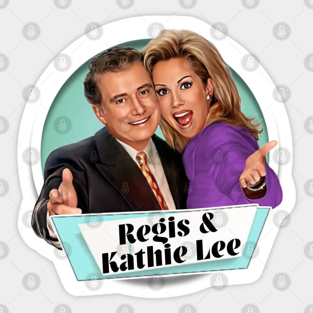 Regis and Kathie Lee Sticker by Zbornak Designs